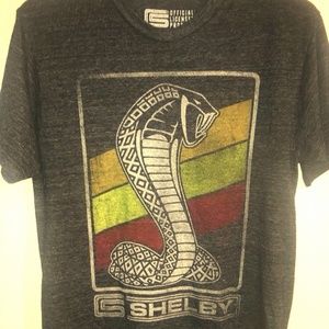 Vintage-Style-Shelby-Cobra--Gray-T-Shirt-Small